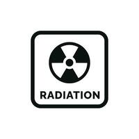 radiation emballage marque icône symbole vecteur