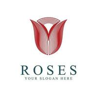 Rose logo illustration. vecteur