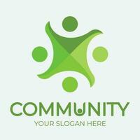 icône communautaire, réseau et social vecteur
