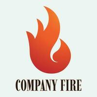 flamme logo conception modèle illustration. vecteur