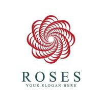 Rose logo illustration. vecteur