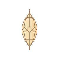 Ramadan lampe dans arabe style. dessin animé vecteur illustration conception
