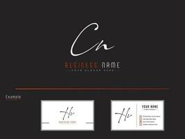 initiales cn luxe lettre logo, Signature cn logo lettre vecteur