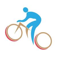 vélo logo icône conception vecteur