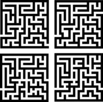 rectangle labyrinthe avec entrée et sortie vecteur