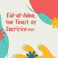 eid Al adha 2023 Contexte conception vecteur