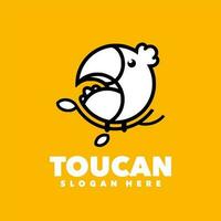 toucan contour logo vecteur