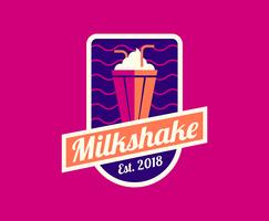 Logo Diner Milkshake vecteur