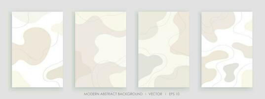 moderne abstrait Créatif arrière-plans avec ondulé formes et ligne coloré couleurs conception vecteur