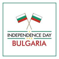 drapeau de Bulgarie sur blanc Contexte. bannière ou ruban vecteur modèle pour indépendance journée