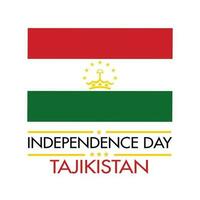 le tadjikistan indépendance journée 9 septembre bannière conception et drapeau conception le tadjikistan vecteur