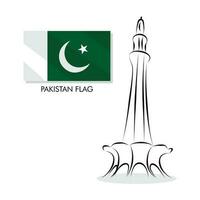 14 août Pakistan indépendance journée bannière et modèle conception dans 76 année Pakistan indépendance journée vecteur