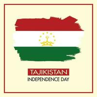 le tadjikistan indépendance journée 9 septembre bannière conception et drapeau conception le tadjikistan vecteur