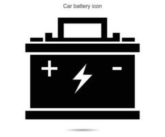 voiture batterie icône, vecteur illustration
