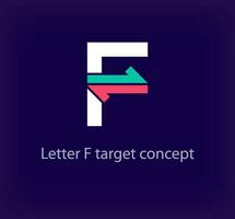 Créatif F lettre La Flèche logo conception. unique coloré la logistique entreprise entreprise logo. entreprise initiales entreprise vecteur. vecteur