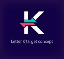 Créatif k lettre La Flèche logo conception. unique coloré la logistique entreprise entreprise logo. entreprise initiales entreprise vecteur. vecteur