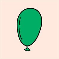 vert dessin animé ballon vecteur