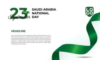 Royaume de saoudien Saoudite nationale journée vecteur