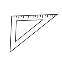 vecteur illustration de une triangulaire règle