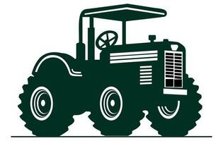 illustration de plat tracteur dans vecteur style, plat dessin animé tracteur. agriculteur production machine,