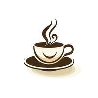 café tasse vecteur logo conception, haut de gamme café magasin logo. café agresser icône,