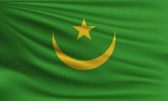 vecteur drapeau de Mauritanie