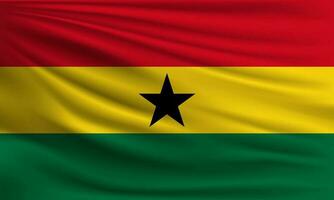 vecteur drapeau de Ghana