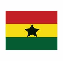 Ghana nationale drapeau pro vecteur