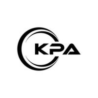 kpa lettre logo conception dans illustration. vecteur logo, calligraphie dessins pour logo, affiche, invitation, etc.