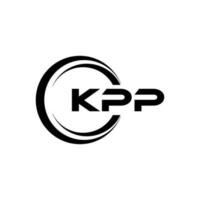 kpp lettre logo conception dans illustration. vecteur logo, calligraphie dessins pour logo, affiche, invitation, etc.