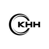 khh lettre logo conception dans illustration. vecteur logo, calligraphie dessins pour logo, affiche, invitation, etc.