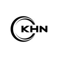 khn lettre logo conception dans illustration. vecteur logo, calligraphie dessins pour logo, affiche, invitation, etc.