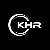 khr lettre logo conception dans illustration. vecteur logo, calligraphie dessins pour logo, affiche, invitation, etc.