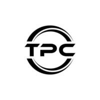 tpc lettre logo conception dans illustration. vecteur logo, calligraphie dessins pour logo, affiche, invitation, etc.