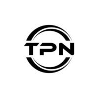 tpn lettre logo conception dans illustration. vecteur logo, calligraphie dessins pour logo, affiche, invitation, etc.