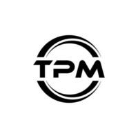 tpm lettre logo conception dans illustration. vecteur logo, calligraphie dessins pour logo, affiche, invitation, etc.