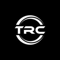 trc lettre logo conception dans illustration. vecteur logo, calligraphie dessins pour logo, affiche, invitation, etc.