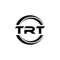 trt lettre logo conception dans illustration. vecteur logo, calligraphie dessins pour logo, affiche, invitation, etc.