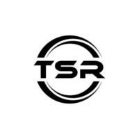 tsr lettre logo conception dans illustration. vecteur logo, calligraphie dessins pour logo, affiche, invitation, etc.