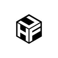 hfu lettre logo conception dans illustration. vecteur logo, calligraphie dessins pour logo, affiche, invitation, etc.