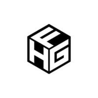 hgf lettre logo conception dans illustration. vecteur logo, calligraphie dessins pour logo, affiche, invitation, etc.