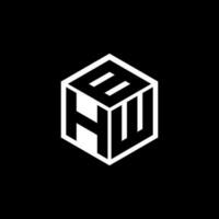 hwb lettre logo conception dans illustration. vecteur logo, calligraphie dessins pour logo, affiche, invitation, etc.