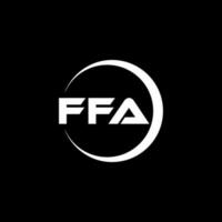 ffa lettre logo conception dans illustration. vecteur logo, calligraphie dessins pour logo, affiche, invitation, etc.
