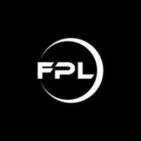 fpl lettre logo conception dans illustration. vecteur logo, calligraphie dessins pour logo, affiche, invitation, etc.