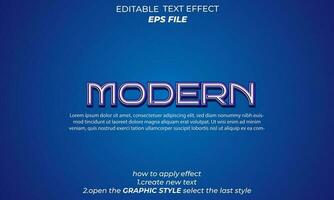 moderne texte effet typographie, 3d texte vecteur