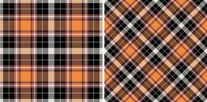 modèle plaid vérifier de tartan Contexte sans couture avec une textile texture vecteur tissu.