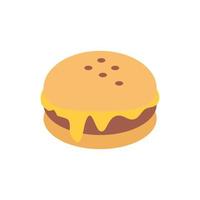 icône de restauration rapide burger délicieux vecteur
