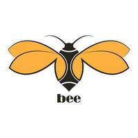 création de logo d'abeille vecteur