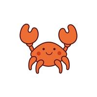 personnage de bande dessinée animal crabe mignon