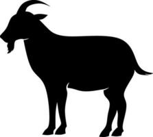chèvre icône vecteur illustration. silhouette chèvre icône pour bétail, nourriture, animal et eid Al adha événement. graphique Ressource pour qurban conception dans Islam et musulman culture
